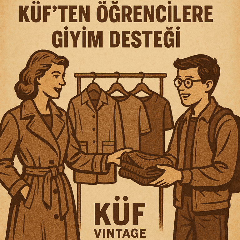 Vintage Dokunuş, Modern Dayanışma: Küf’ten Öğrencilere Giyim Desteği